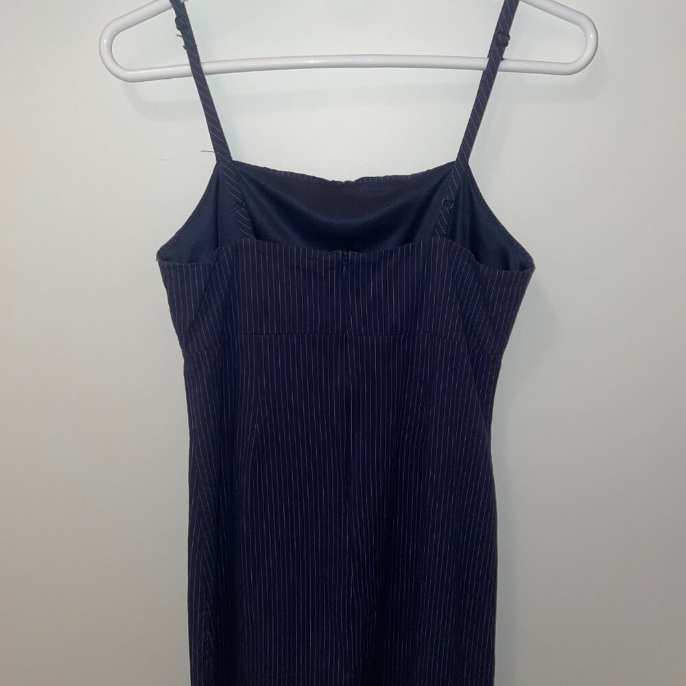 Kendall and Kylie Navy Striped Mini Dress Small